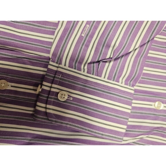 Business Office Button Down Purple Chaps Classics No Iron Size Small Preppy Sz - Picture 3 of 8